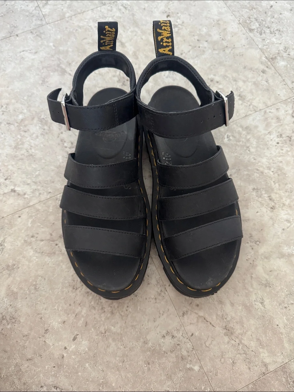 Dr. Martens Leather Platform Sandals